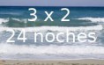 24  noches de hotel gratis, la noche te sale a 8,25 €